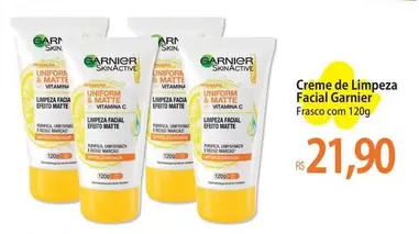 Oferta de Garnier - Creme De Limpeza Facial por R$21,9 em Atacadão