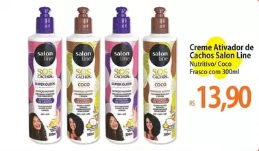 Oferta de Salon - Creme Attivador De Cachos Salon Line por R$13,9 em Atacadão