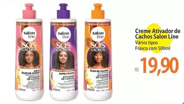 Oferta de Salon Line - Creme Ativador De Cachos por R$19,9 em Atacadão