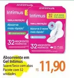 Oferta de Intimus - Absorvente Em Gel por R$11,9 em Atacadão