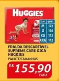 Oferta de Huggies - Fralda Descartável Supreme Care Giga por R$155,9 em Assaí Atacadista