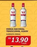 Oferta de Nacional - Vodka Tradicional Askov por R$13,9 em Assaí Atacadista