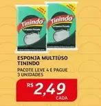 Oferta de Tinindo - Esponja Multiúso por R$2,49 em Assaí Atacadista