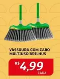 Oferta de Brilhus - Vassoura Com Cabo Multiuso Brilhus por R$4,99 em Assaí Atacadista