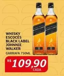 Oferta de Johnnie Walker - Whisky Escoces Black Label por R$109,9 em Assaí Atacadista