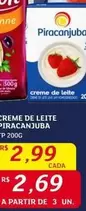 Oferta de Piracanjuba - Creme De Leite por R$2,99 em Assaí Atacadista