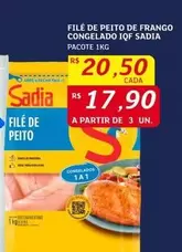 Oferta de Sadia - Filé De Peito De Frango Congelado por R$20,5 em Assaí Atacadista