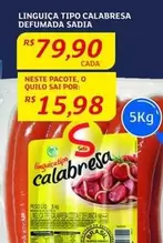 Oferta de Sadia - Linguiça Tipo Calabresa Defumada por R$79,9 em Assaí Atacadista