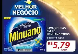 Oferta de Minuano - Lava Roupas Em Po Tipos por R$5,79 em Assaí Atacadista