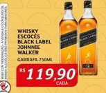 Oferta de Johnnie Walker - Whisky Escoces Black Label por R$119,9 em Assaí Atacadista