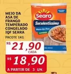 Oferta de Seara - Meio Da Asa De Frango Temperado Congelado Iqf por R$21,9 em Assaí Atacadista