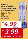 Oferta de Cristalcopo - Copos Descartaveis Transparentes Cristalcopo por R$4,99 em Assaí Atacadista