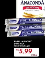 Oferta de Bompack - Papel Alumínio por R$5,99 em Assaí Atacadista