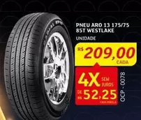 Oferta de Aro - Pneu  13 175/75 85t West Lake por R$209 em Assaí Atacadista