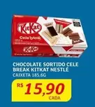 Oferta de Nestlé - Chocolate Sortido Celebra Break Kitkat por R$15,9 em Assaí Atacadista