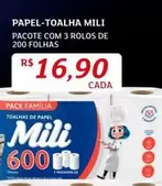 Oferta de Mili - Papel-Toalha por R$16,9 em Assaí Atacadista