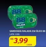 Oferta de 88 - Sardinha Ralada Em Oleo por R$3,99 em Assaí Atacadista