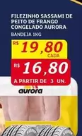 Oferta de Filezinho -  Sassami De Peito De Frango Congelado por R$19,8 em Assaí Atacadista