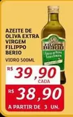 Oferta de Filippo Berio - Azeite De Oliva Extra Virgem por R$39,9 em Assaí Atacadista