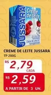 Oferta de Jussara - Creme De Leite por R$2,79 em Assaí Atacadista