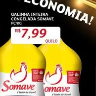 Oferta de Somave - Galinha Inteira Congelada por R$7,99 em Assaí Atacadista