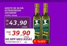 Oferta de Cocinero - Azeite De Oliva Extravirgem por R$43,9 em Assaí Atacadista