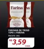 Oferta de Farina - Farinha De Trigo Tipo por R$3,59 em Assaí Atacadista