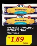 Oferta de Pilar - Macarrão Fino Comum Espaguete por R$1,89 em Assaí Atacadista