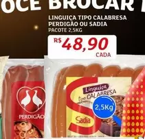 Oferta de Perdigão - Linguiça Tipo Calabresa por R$48,9 em Assaí Atacadista