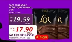 Oferta de L'Or - Café Torrado E Moído Equilibrado por R$19,59 em Assaí Atacadista