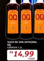 Oferta de OQ - Suco De Uva Integral por R$14,99 em Assaí Atacadista