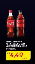 Oferta de Coca-Cola - Refrigerante Original Ou Sem Açúcar por R$4,49 em Assaí Atacadista