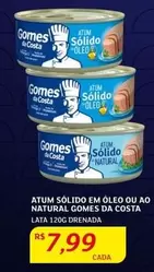 Oferta de Gomes da Costa - Atum Sólido Em Oleo Ou Ao Natural por R$7,99 em Assaí Atacadista