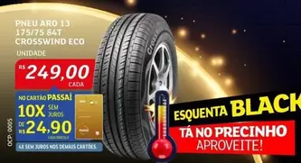 Oferta de Aro - Pneu  13 175/75 84t Crosswind Eco por R$249 em Assaí Atacadista