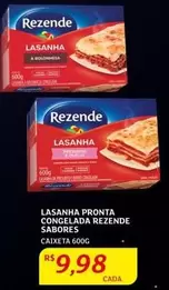 Oferta de Rezende - Lasanha Pronta Congelada Sabores por R$9,98 em Assaí Atacadista