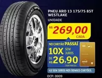 Oferta de Aro - Pneu  13 175/75 85t West Lake por R$269 em Assaí Atacadista