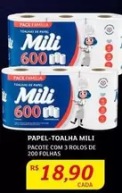 Oferta de Mili - Papel-Toalha por R$18,9 em Assaí Atacadista