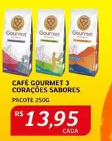 Oferta de 3 Corações - Café Gourmet por R$13,95 em Assaí Atacadista