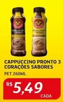 Oferta de Sabores - Cappuccino Pronto 3 Corações por R$5,49 em Assaí Atacadista