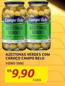 Oferta de Campo Belo - Azeitonas Verdes Com Caroço por R$9,9 em Assaí Atacadista