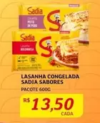 Oferta de Sadia - Lasanha Congelada por R$13,5 em Assaí Atacadista