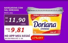 Oferta de Doriana - Margarina Com Sal por R$11,9 em Assaí Atacadista