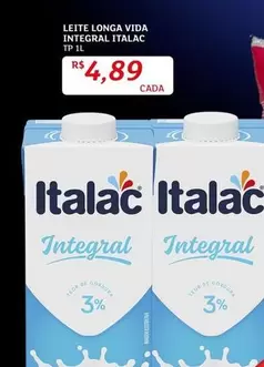 Oferta de Italac - Leite Longa Vida Integral por R$4,89 em Assaí Atacadista