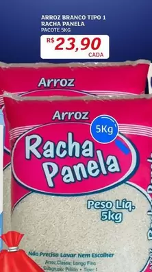 Oferta de Pacote - Arroz Branco Tipo 1 por R$23,9 em Assaí Atacadista