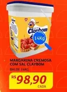 Oferta de Claybom - Margarina Cremosa Com Sal por R$98,9 em Assaí Atacadista