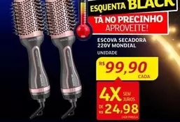 Oferta de 220V - Escova Secadora por R$99,9 em Assaí Atacadista