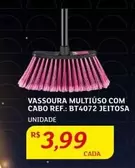 Oferta de Jeitosa - Vassoura Multiuso Com Cabo Ref.: BT4072 Jeitosa por R$3,99 em Assaí Atacadista