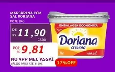 Oferta de Doriana - Margarina Com Sal por R$11,9 em Assaí Atacadista