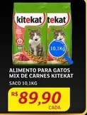 Oferta de Kitekat - Alimento Para Gatos Mix De Carnes por R$89,9 em Assaí Atacadista