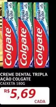 Oferta de Colgate - Creme Dental Tripla Ação por R$5,69 em Assaí Atacadista